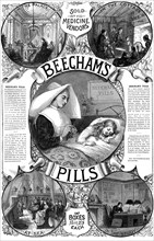 Advert for Beecham's Pills, 1887. Artist: Unknown