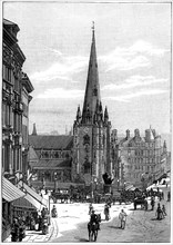 Church of St Martin in the Bull Ring, Birmingham, West Midlands, 1887. Artist: Unknown