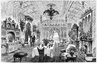 The Luncheon Room at the Town Hall, Birmingham, West Midlands, 1887. Artist: Unknown