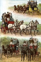 'Celebrated Teams in the Park', 1887. Artist: Unknown