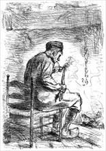'The Smoker', c1880-1882. Artist: Jozef Israels