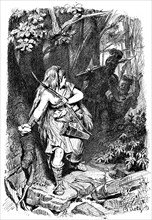 'A Teuton maiden pursued by Romans', c1880-1882. Artist: Karl Theodor von Piloty