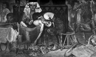 'The Death of the First Born', 1872 (c1880-1882).Artist: A Mongin