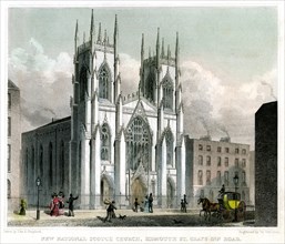 New National Scotch Church, Sidmouth Street and Grays Inn Road, London, 1829.Artist: W Watkins