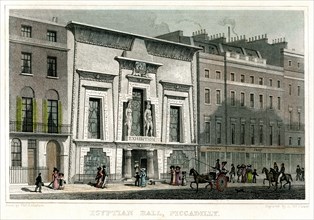 Egyptian Hall, Piccadilly, London, 1828.Artist: A McClatchie