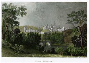 Alnwick Castle, Northumberland, 18th-19th century.Artist: L Kunstvortag