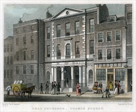 Coal Exchange, Thames Street, City of London, 1830.Artist: R Acon