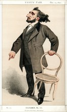 'He Devoured France with Activity', Leon Gambetta, French statesman, 1872.Artist: Montbard
