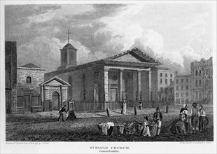 St Paul's Church, Covent Garden, Westminster, London, 1816.Artist: Lewis Allen