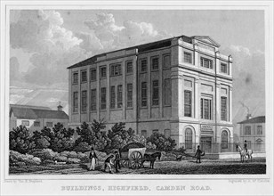 Buildings, Highfield, Camden Road, London, 1829.Artist: A McClatchie
