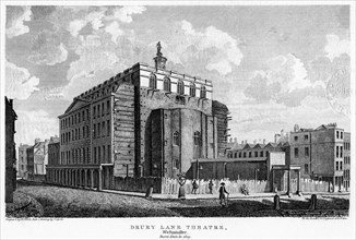 Drury Lane Theatre, Westminster, London, 19th century.Artist: William Johnstone White
