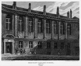 Merchant Taylors School, Suffolk Lane, City of London, 1815.Artist: Sheppard