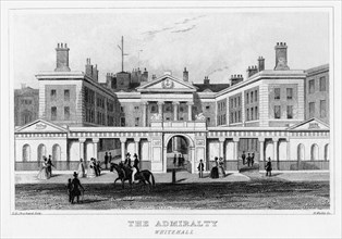 The Admiralty, Whitehall, Westminster, London, 19th century.Artist: H Wallis