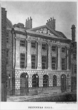 Skinners' Hall, City of London, 1828.Artist: W Angus
