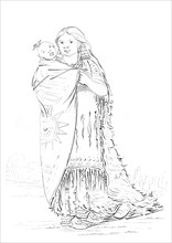 Native American Woman and Baby.Artist: Myers and Co