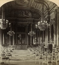 Ballroom, Buckingham Palace, London.Artist: Underwood & Underwood