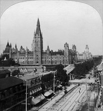 Houses of Parliament, Ottawa, Ontario, Canada.Artist: Keystone View Company