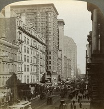 Skyscrapers, Randolph Street, Chicago, Illinois, USA, c late 19th century.Artist: Underwood & Underwood