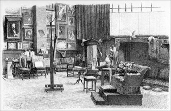 'The Studio', c1880-1882.Artist: Alexandre Cabanel