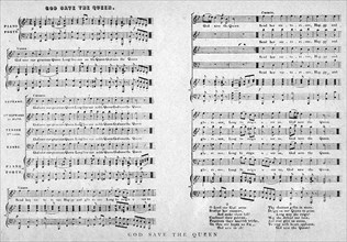 'God Save the Queen', sheet music, 1900. Artist: Unknown