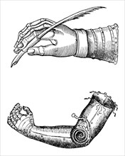 Artificial limbs, 1510-1590 (1956). Artist: Unknown