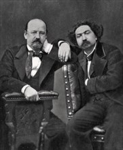 Emile Erckmann and Alexandre Chatrian, French writers, 1887. Artist: Unknown