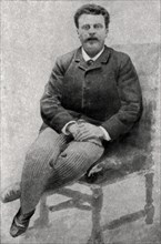 Guy de Maupassant, French author, 1890. Artist: Unknown