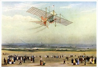 Design for an aerial steam carriage, 1843 (1956). Artist: Unknown