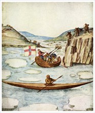 Eskimo kayak, 1590 (1956). Artist: Unknown