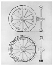 The first pneumatic tyre, 1845 (1956). Artist: Unknown
