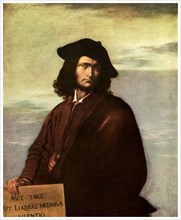 Cult of the individual: Salvator Rosa, Italian Baroque artist, 1640 (1956). Artist: Unknown