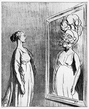 Total war: 'What Old Mirrors They Make Nowadays', 1868 (1956). Artist: Unknown