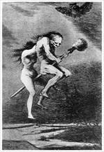 Witch hunt: witches, c1799 (1956). Artist: Unknown