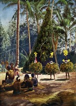 The Duk Duk society, Bismarck Archipelago, Papua New Guinea, 1920. Artist: Unknown