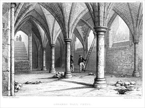 'Gerard's Hall Crypt', City of London, 1886.Artist: JH Le Keux