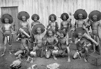 Natives of the Tanimbar Islands, Indonesia.Artist: AE Pratt