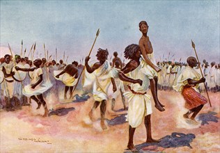 The Borana Bororansi dance, Somaliland. Artist: Unknown