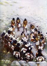 The Hopi flute ceremony. Artist: Unknown