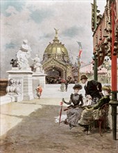 'An Afternoon at the Exhibition', 1889. Artist: Unknown