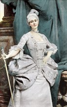 A lady of rank of the time of Louis XV, 1889. Artist: Unknown