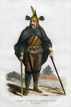 Bronze age warrior, 1882-1884. Artist: A Tauxier