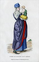 Woman of Bayonne, France, 16th century (1882-1884). Artist: Unknown