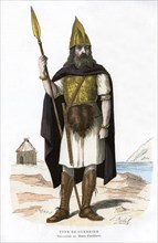 Warrior, possibly Gallic or Frankish, 1882-1884.Artist: Michelz