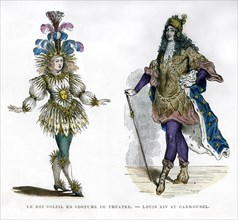 Sun King theatre costume, and King Louis XIV of France, 1882-1884. Artist: Unknown