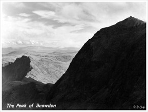 The Peak of Snowdon, Wales. Artist: Unknown