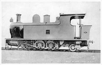 Tank engine, steam locomotive built by Kerr, Stuart and Co, early 20th century.Artist: Raphael Tuck