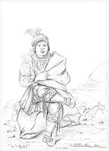 Native American, North Western Frontier, 1841.Artist: Myers and Co