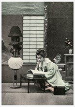 'A Fair Student', Japan, 1904. Artist: Unknown
