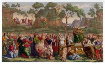 'Moses's Testament and Death', 1481-1482 (1870). Artist: Franz Kellerhoven