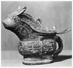 Chinese ritual wine vessel, 1958. Artist: Unknown